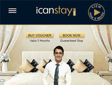 Tablet Screenshot of icanstay.com
